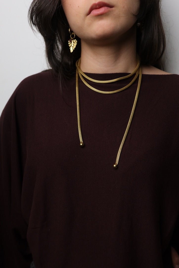 Nastro d’Oro Necklace - SMERALDA