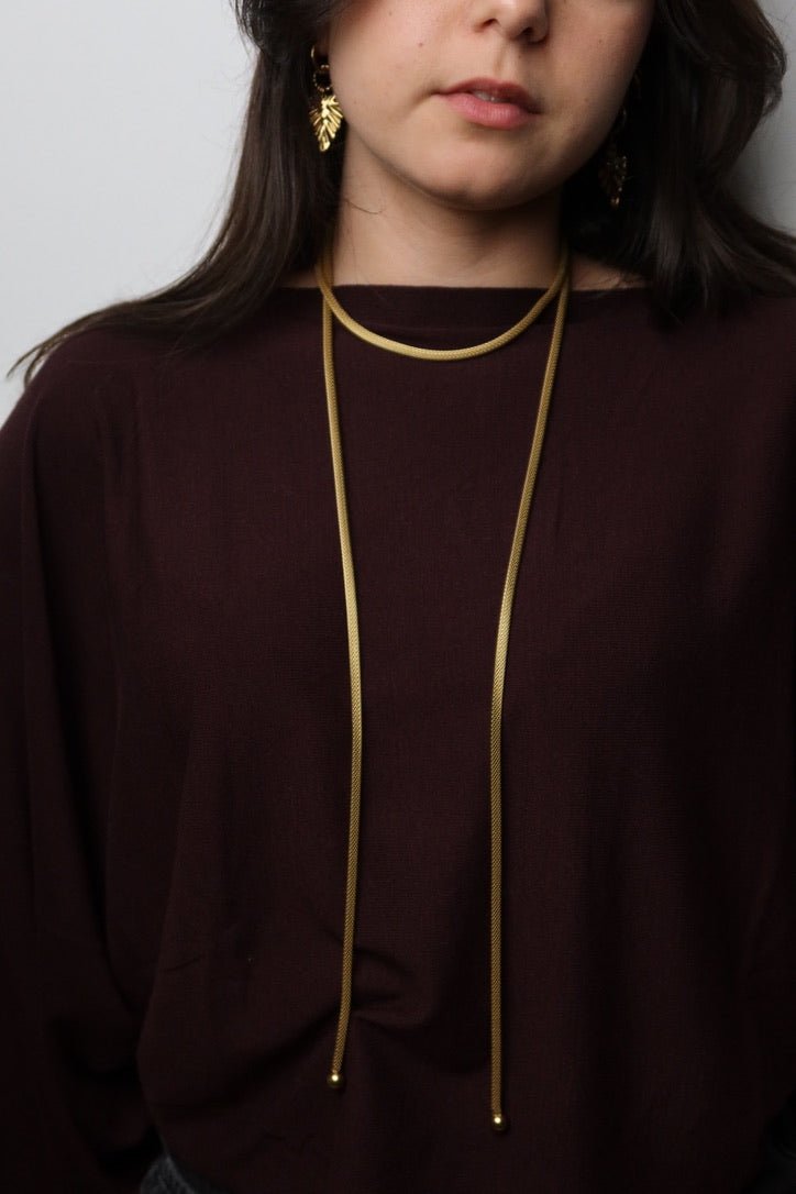 Nastro d’Oro Necklace - SMERALDA