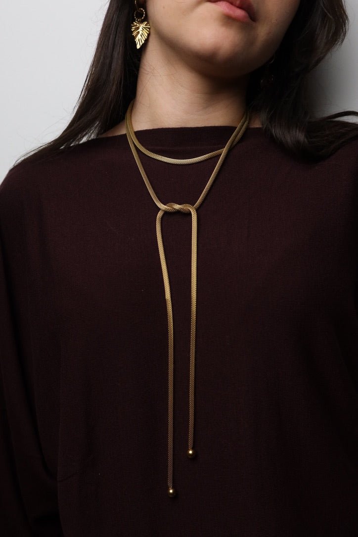 Nastro d’Oro Necklace - SMERALDA